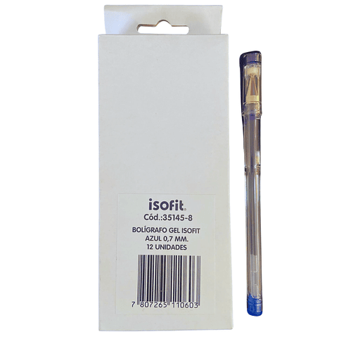 Bolígrafo Gel Isofit 0.7 MM 12 Uni. 1