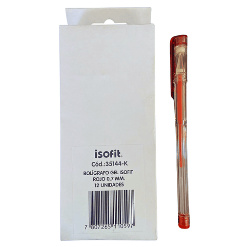 Bolígrafo Gel Isofit 0.7 MM 12 Uni. 7