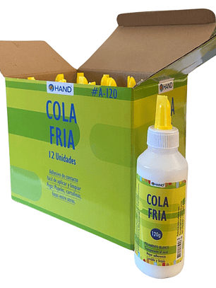 Cola Fría blanca Hand 120 gr 12 unidades