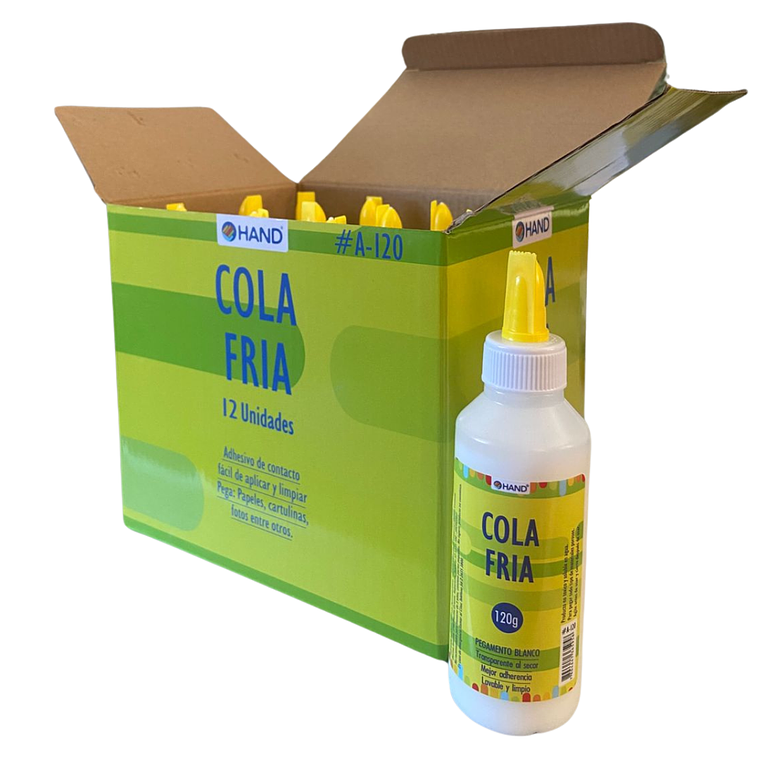 Cola Fría blanca Hand 120 gr 12 unidades 1
