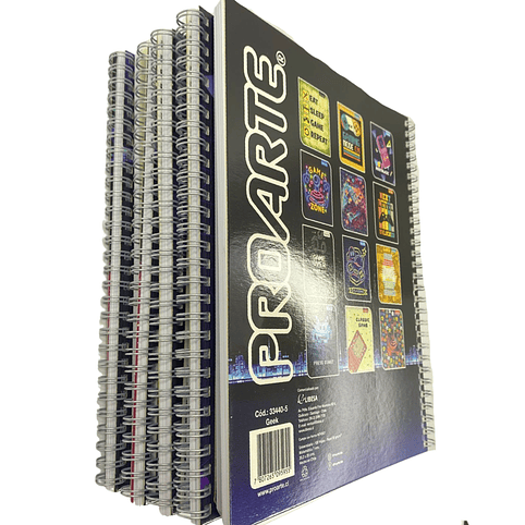 Pack 10 Cuadernos Gamer 7MM 100 Hojas 3