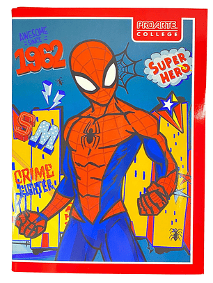 Pack 10 Cuadernos College Spiderman 7 MM Proarte 80 hojas 