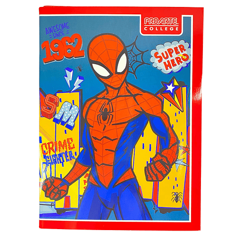 Pack 10 Cuadernos College Spiderman 7 MM Proarte 80 hojas  2