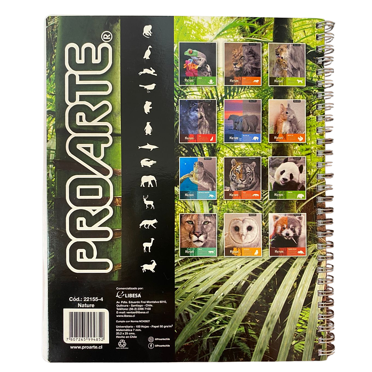 Pack 10 Cuadernos Nature Matemáticas 7MM 100 Hojas 3