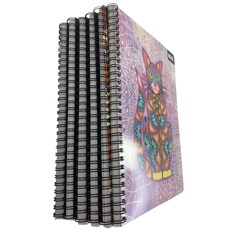 Pack 10 Cuadernos Mandalas 7MM 100 Hojas 4
