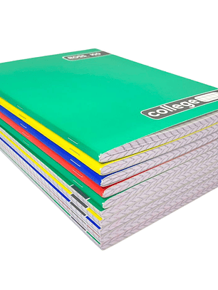 Pack 10 Cuadernos College 7MM 100 Hojas