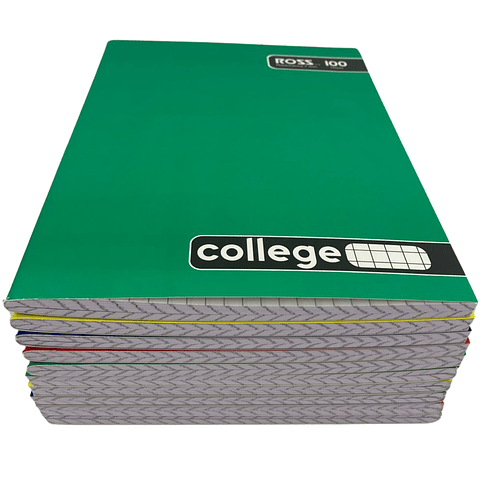 Pack 10 Cuadernos College 7MM 100 Hojas 3