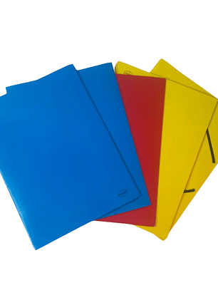 Pack 5 Carpetas C/Solapa y Elástico Oficio Hand