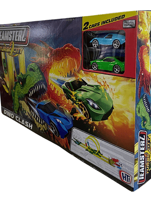 Pista Dina Clash + 2 Autos TZ