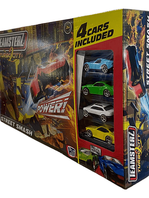 Pista Autos con Aro de Fuego + 4 Autos TZ 