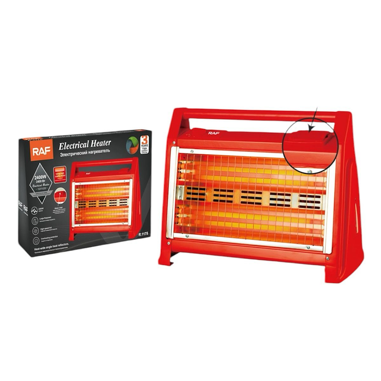 Estufa calefactor eléctrico 2400 W 1