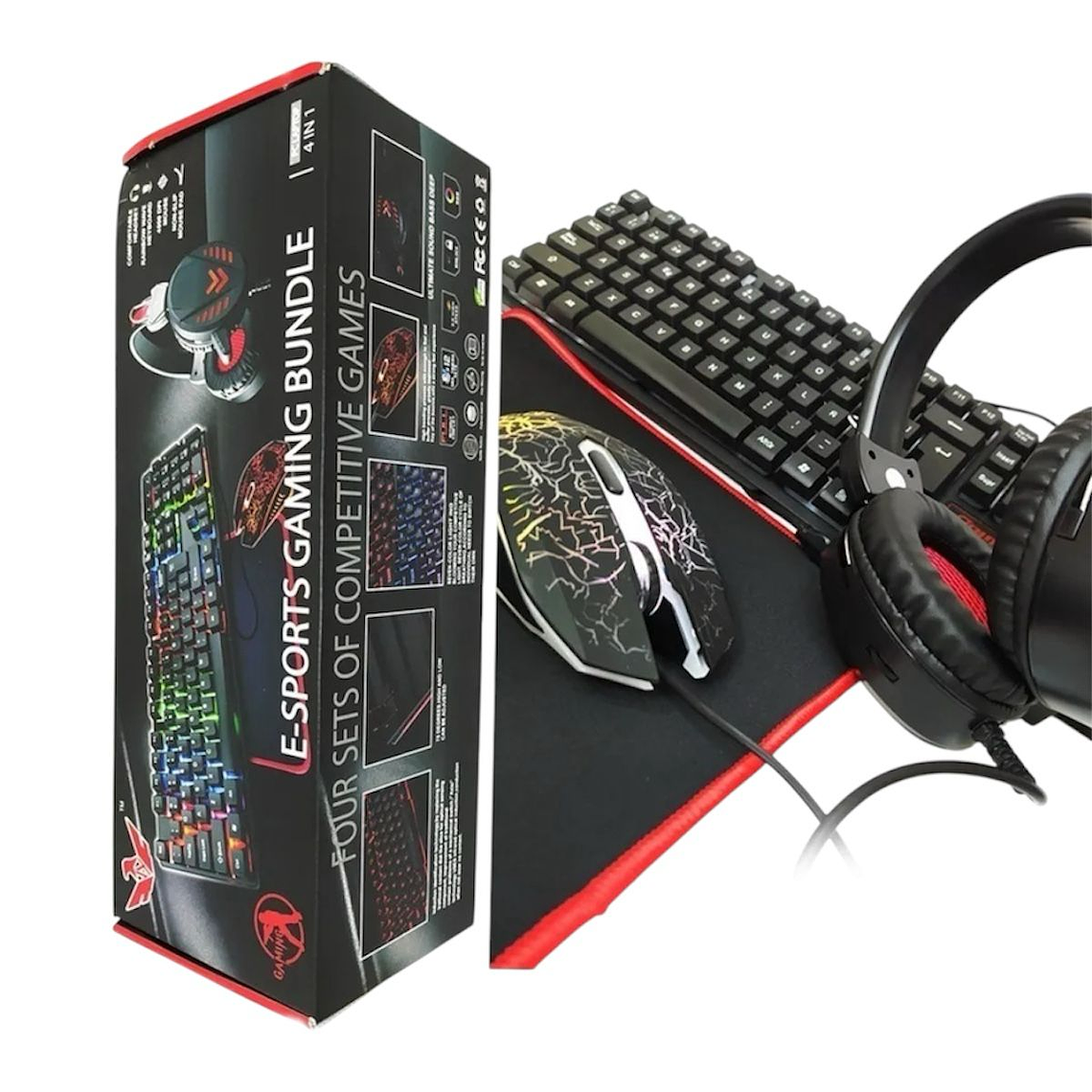 Kit Gamer Teclado + Mouse + Audifonos  2