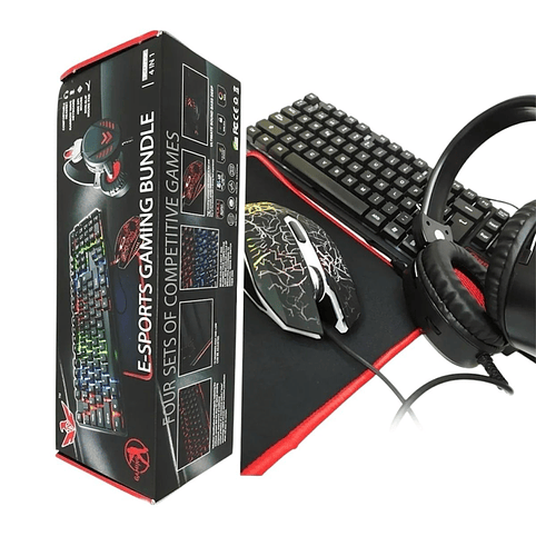 Kit Gamer Teclado + Mouse + Audifonos  2