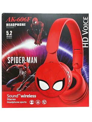 Audífonos Inalámbricos Spiderman/Stitch con Bluuetooh 