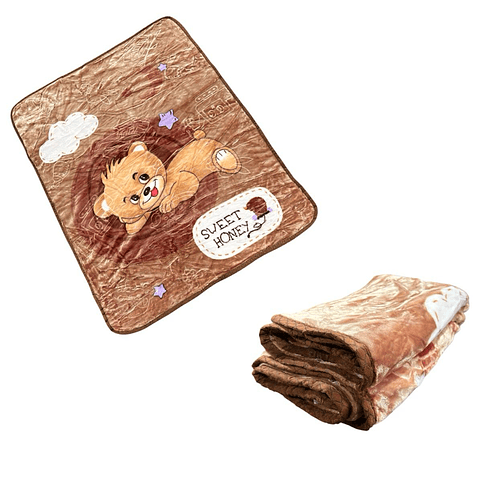 Manta Para Bebe Conejo y Osito 3