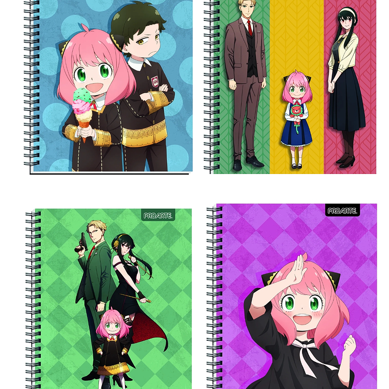 Pack de 10 Cuadernos Universitario Proarte Spy Family  1