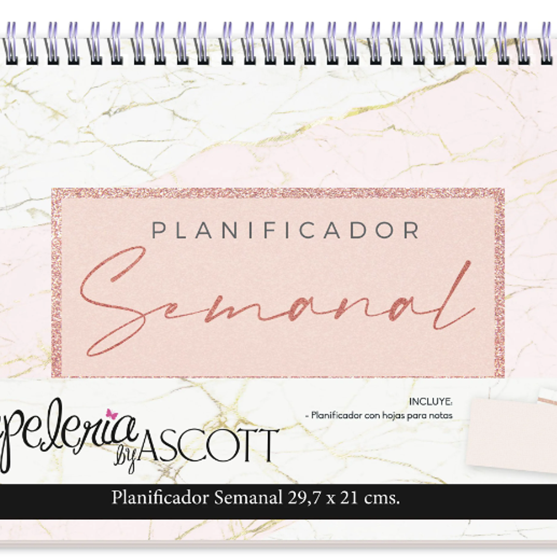 Planificador semanal TD 80 hjs 29,7x21cm 1