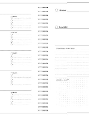 Planner Ascott Classic C/Espiral Recubierto 17x22cm