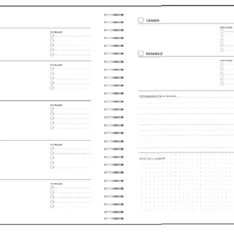 Planner Ascott Classic C/Espiral Recubierto 17x22cm 2