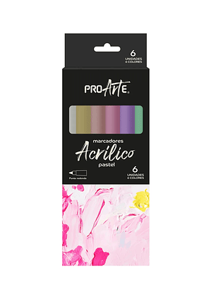 Marcadores Acrílicos Pastel 6 Unidades