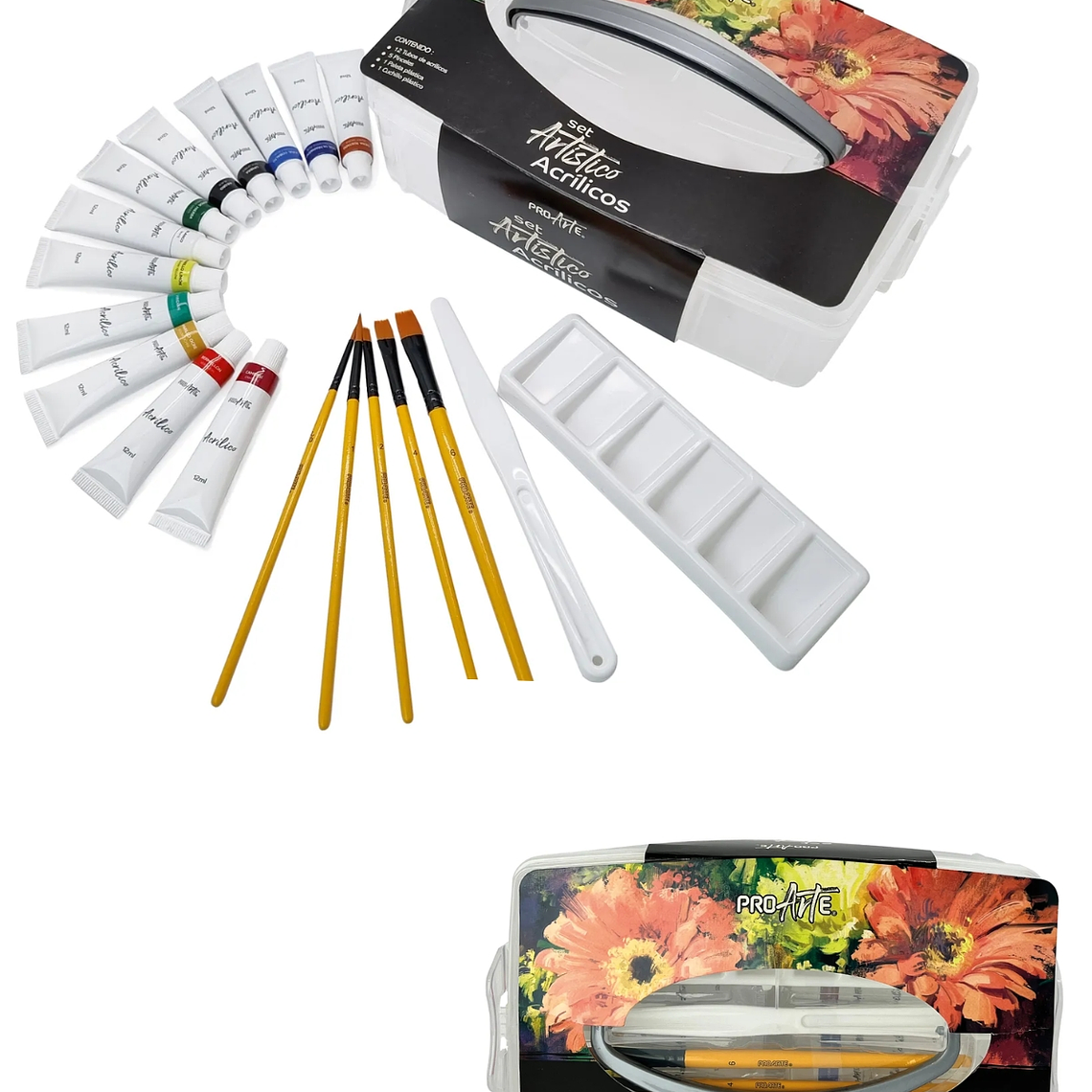 Set Artístico Acrílico 19 Piezas 1