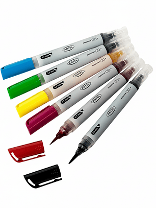 Marcador Brush Click 6 uni
