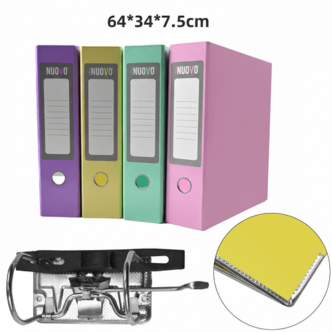 Set de 4 Archivadores Pastel Oficio 1