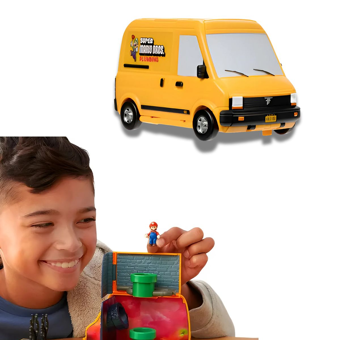 Super Mario Bros Movie Mini Word Van PlaySet 1