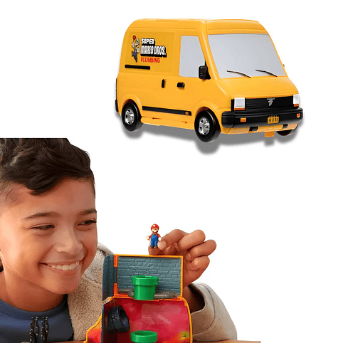 Super Mario Bros Movie Mini Word Van PlaySet 1
