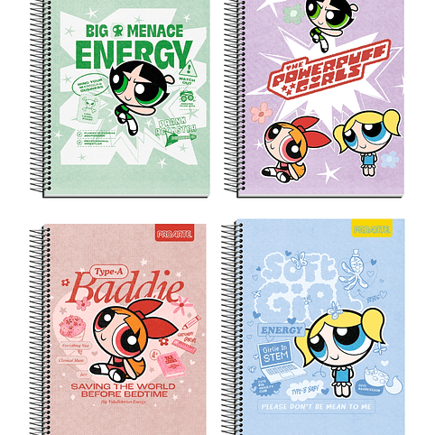 Pack Cuaderno Chicas Super Poderosas + Destacadores Pastel 12uni. 5