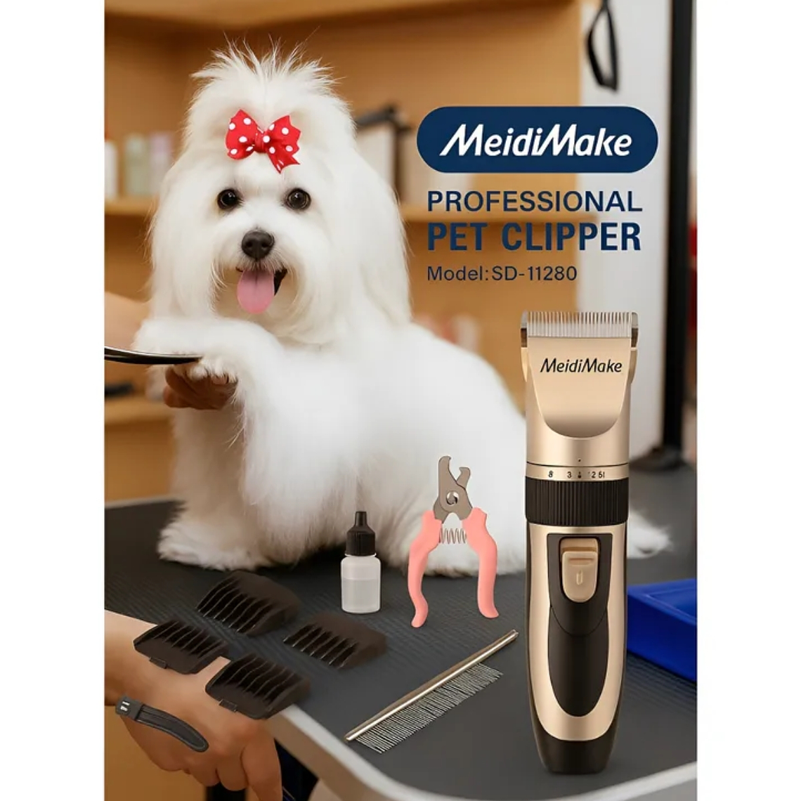 Máquina Set Corta Pelo Mascotas Perro/Gato  1