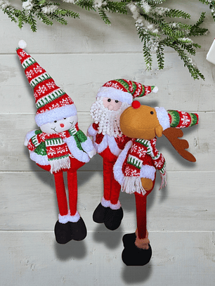 Pack de 3 Muñecos Navideños - Patas largas
