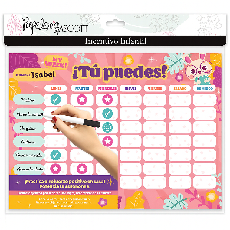 Incentivo Infantil Magnético 35x25 con 2 Plumones 2