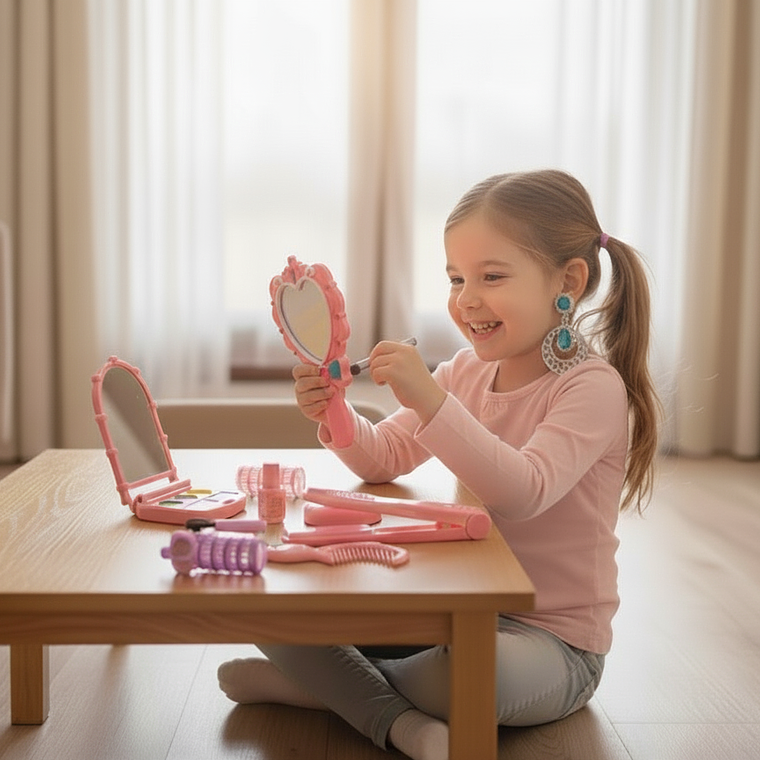 Set belleza con mini tocador y accesorios  1