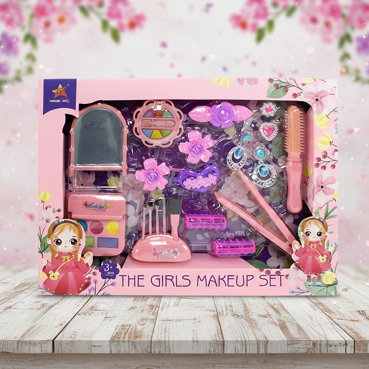 Set belleza con mini tocador y accesorios  2