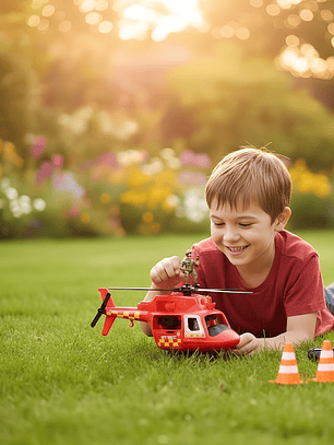 Helicóptero de Rescate Aéreo con sonido