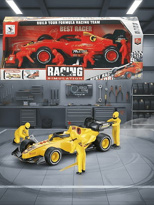 Set de Carreras Formula Racing Con Luz y Sonido 
