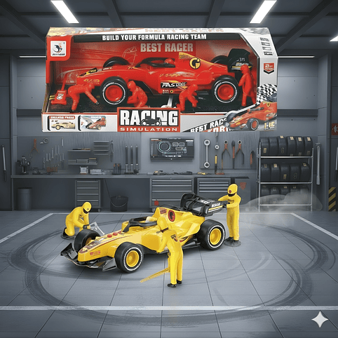 Set de Carreras Formula Racing Con Luz y Sonido  2