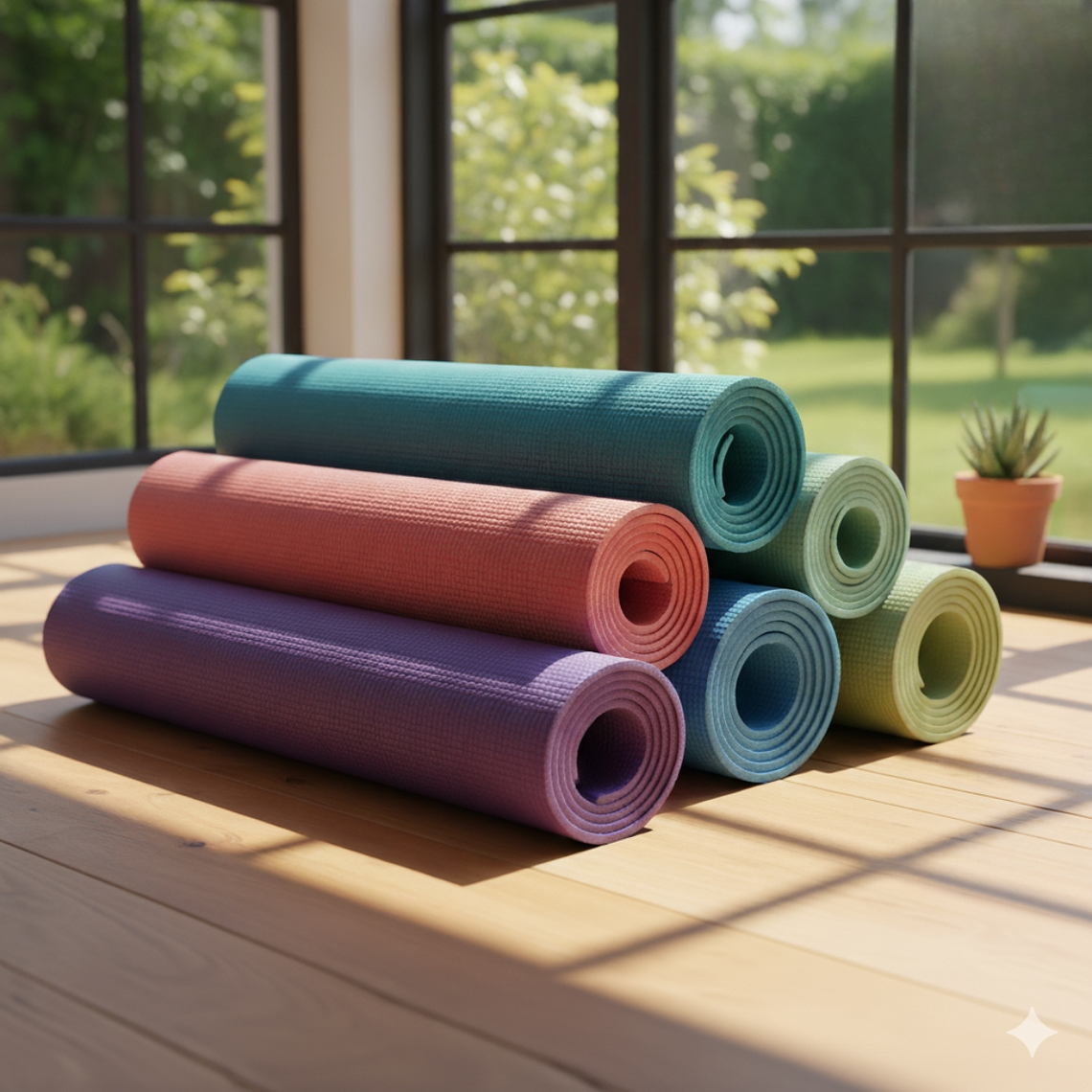 Mat De Yoga 4 Mm Alfombra Resistente Gruesa 173cm X 61cm  1