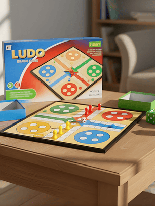 Ludo Juego De Mesa Clásico Magnético Tablero Grande