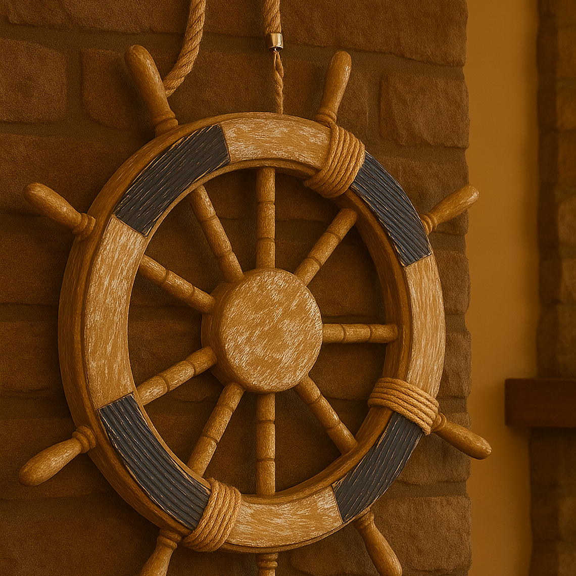 Adorno Timón Madera 1