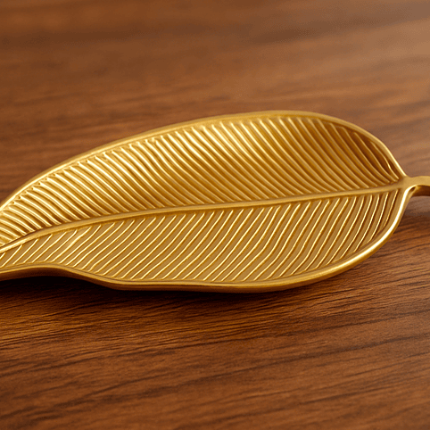 Bandeja Decorativa Forma de Hoja 2 uni. 2