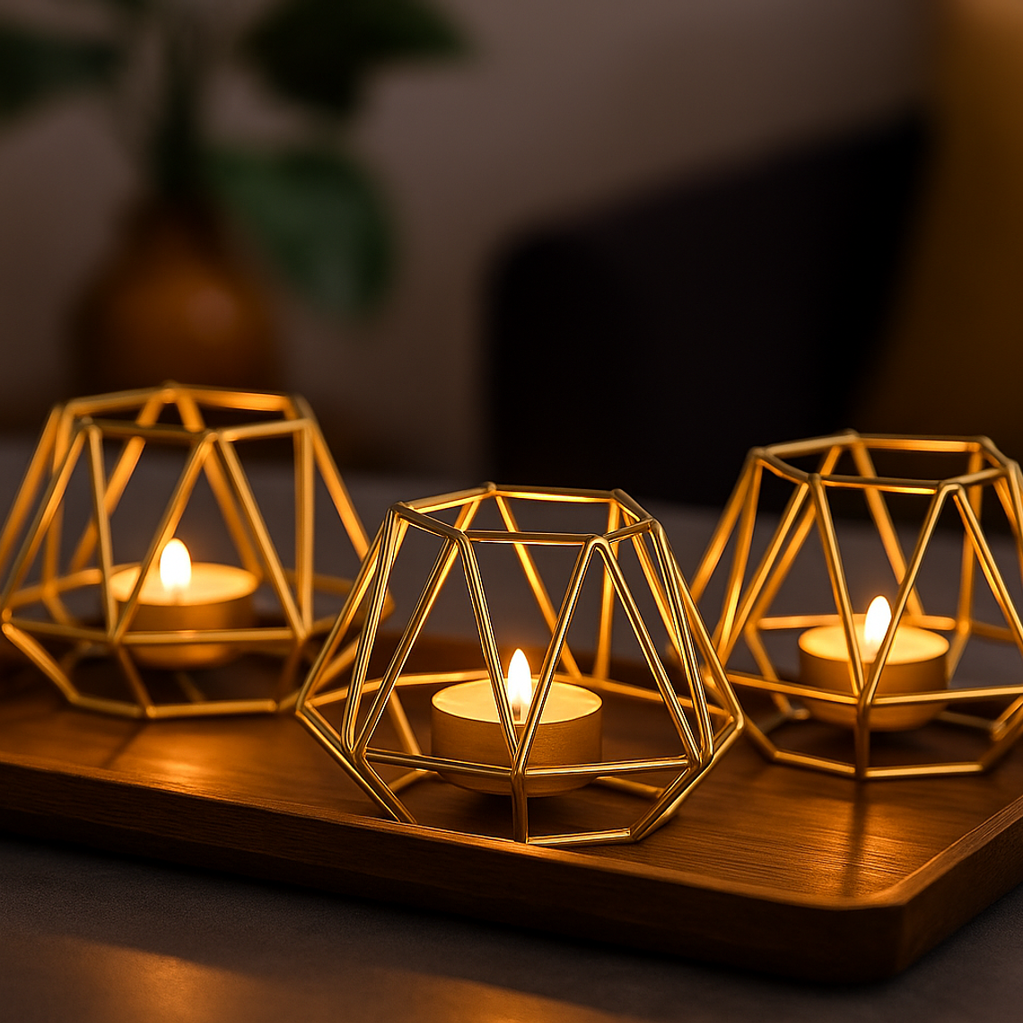 Candelabro para velas 3 uni. 1