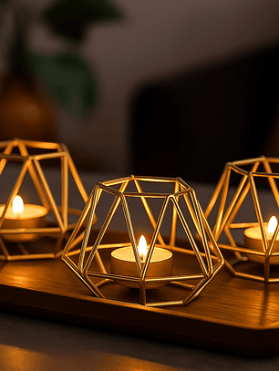 Candelabro para velas 3 uni.