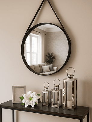 Espejo Decorativo Con Correa