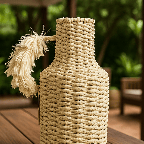 Florero Mimbre 28cm 1