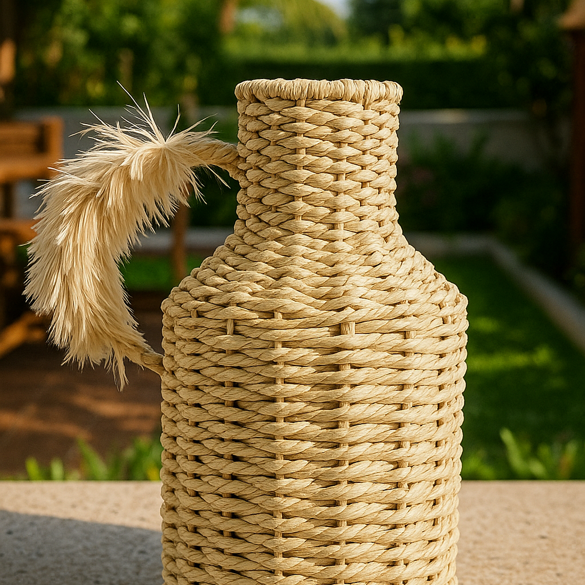 Florero Mimbre 25cm 2