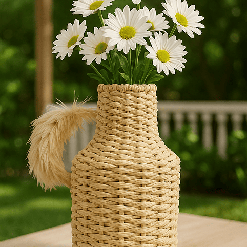 Florero Mimbre 25cm 1