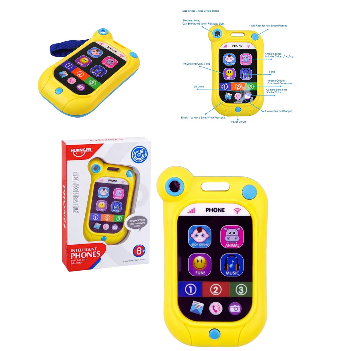 Teléfono Musical Luminoso Infantil 2