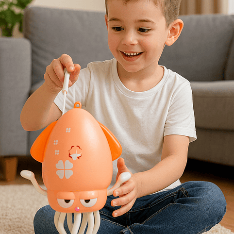 Pulpo Calamar Bailarín Musical Recargable Para Niños 1